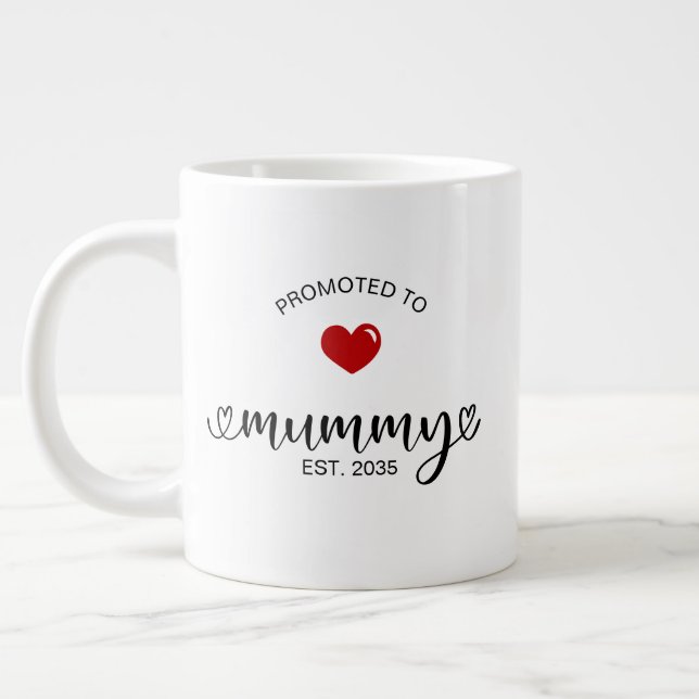 Mummy Neues Muttergeschenk Jumbo-Tasse (Links)