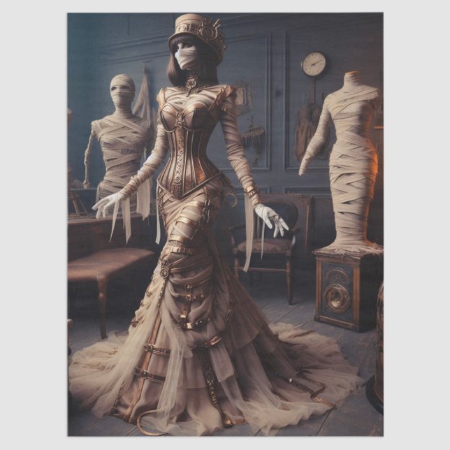 Mummy Queen Steampunk Viktorianisch Gothic Decoupa Seidenpapier (Von Creator hochgeladen)