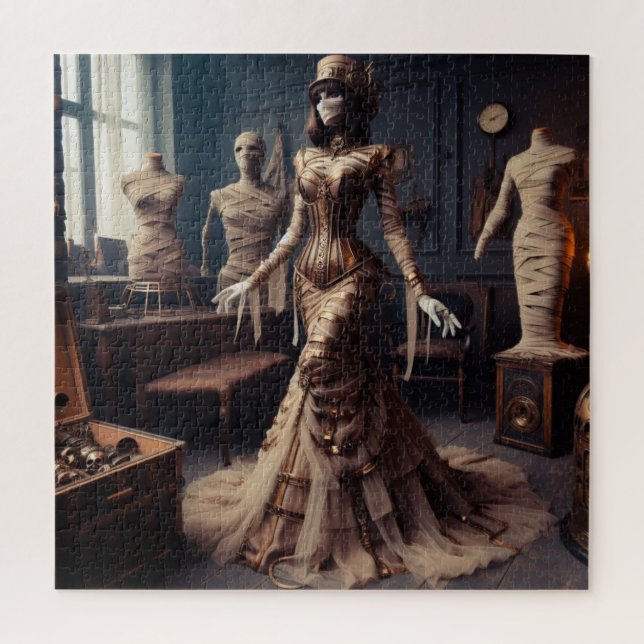 Mummy Queen Steampunk Viktorianisch Gothic Puzzle (Vertikal)