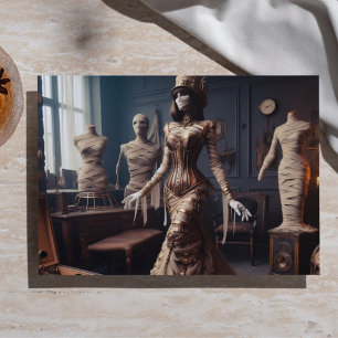 Mummy Queen Steampunk viktorianischer Gothic-Decou Seidenpapier