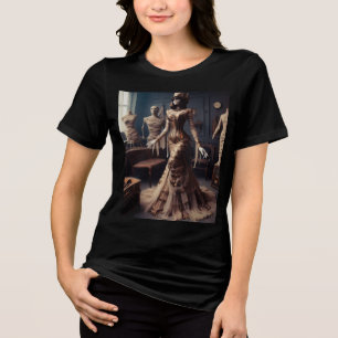Mummy Queen Steampunk Vintag Viktorianisch Tri-Blend Shirt