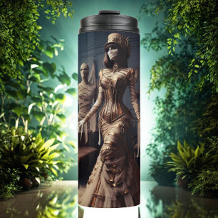 Mummy Queen Steampunk Vintage Viktorianisch Thermosbecher
