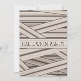 Mummy Stripes Personalizable Halloween Einladung