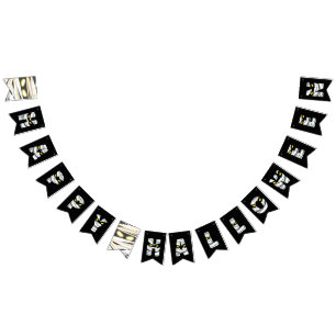 Mummy-themed Happy Halloween Bunting Flags Wimpelkette