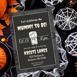 Mummy to Be Halloween Baby Shower Einladung