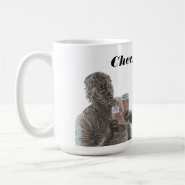 Mummy und Werewolf Drinking Beer Cheers Tasse
