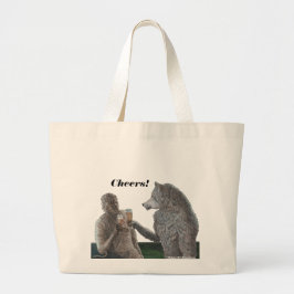 Mummy und Werewolf trinken Bier Tote Tasche