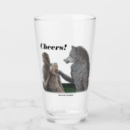 Mummy und Werewolf trinken Fantasy Art Glass Cup Glas