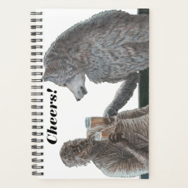 Mummy und Werewolf trinken Fantasy Art Planner Planer