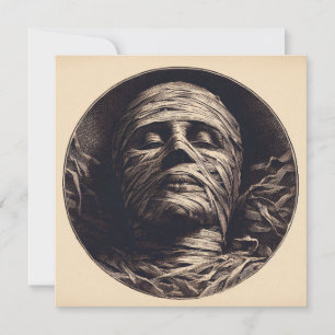 Mummy-Vintage-Illustration Karte