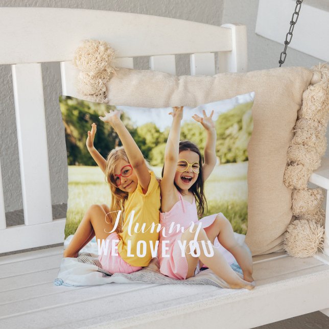 Mummy We Liebe Sie Personalisiert Mütter Tag Foto Kissen (Von Creator hochgeladen)