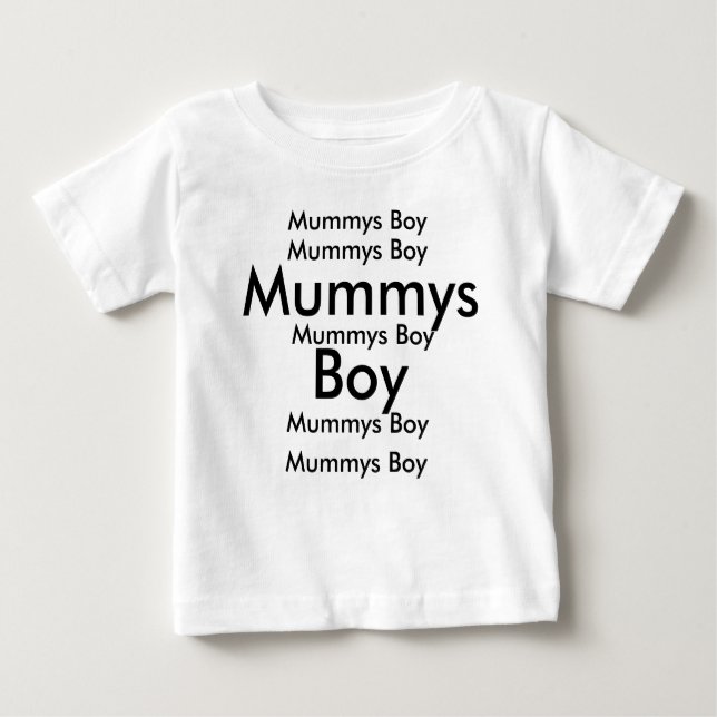 Mummys Boy, Mummys Boy, Mummys Boy, Mummys Boy,... Baby T-shirt (Vorderseite)