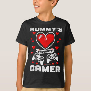 Mummys Lieblings-Gamer Lustige Jungs Kinder Valent T-Shirt