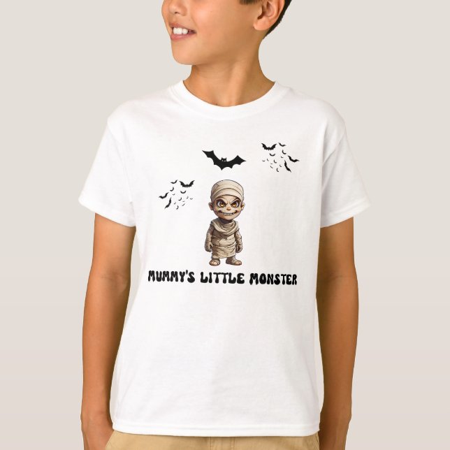 Mummy's Little Monster T - Shirt - Posh Little Fin (Vorderseite)
