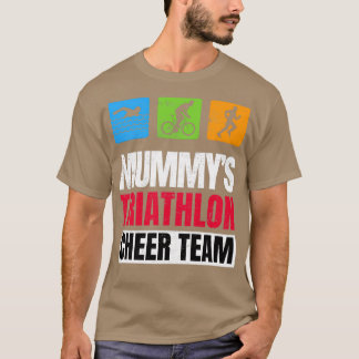 Mummys Triathlon Unterstützer Familie Cheer T-Shirt