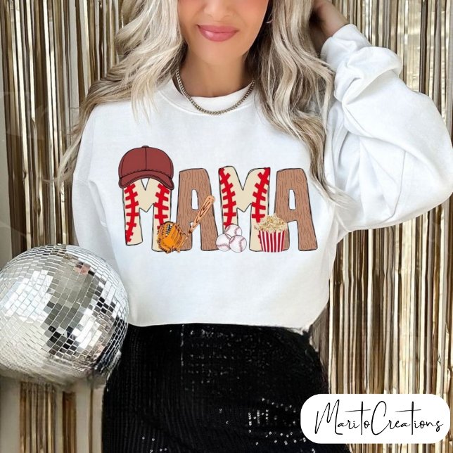 Mum's baseball sweater t-shirt, mother's day  sweatshirt (Von Creator hochgeladen)