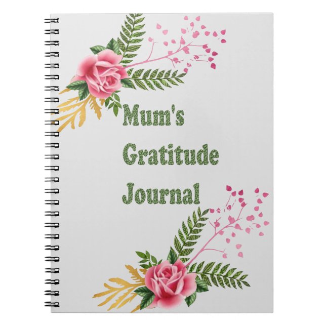 Mums Gratitude Journal Notizblock (Vorderseite)