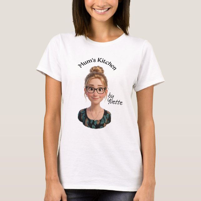 Mum's Kitchen von Yvette - Farbe T-Shirt (Vorderseite)