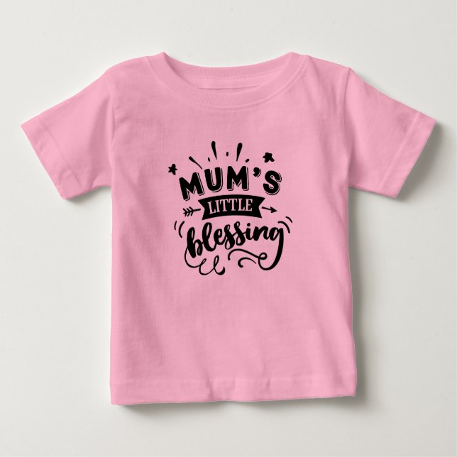 Mum's kleiner Segen Baby T-shirt (Vorderseite)