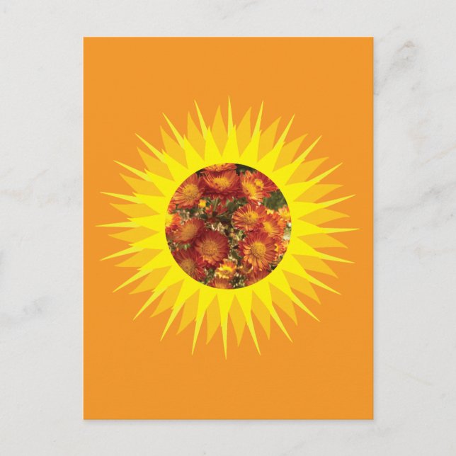 Mums_Sun_Clip-Maske Postkarte (Vorderseite)