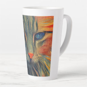 Munch Cat Latte Tasse