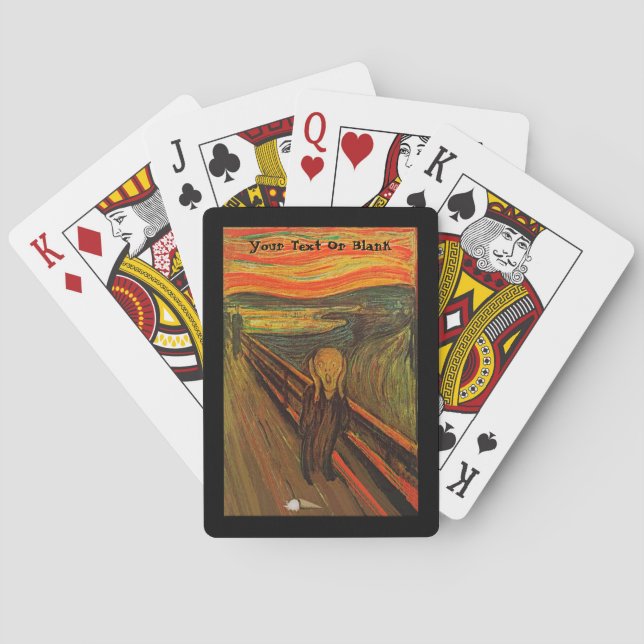 Munch - Das Eis schreit Spielkarten (Rückseite)