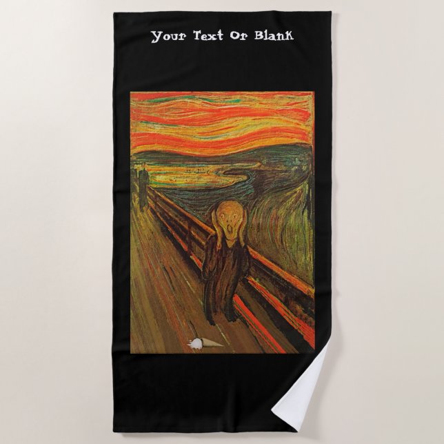Munch - Das Eis schreit Strandtuch (Vorderseite)