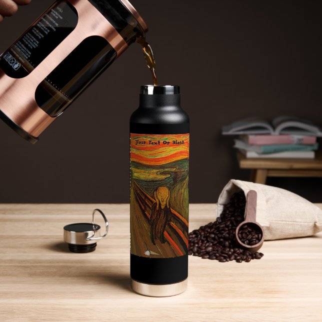 Munch - Der Eisschrecken Trinkflasche (Kaffee (gedreht))