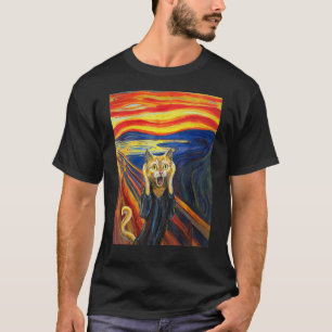Munch ist die schreiende Malerkatze T-Shirt