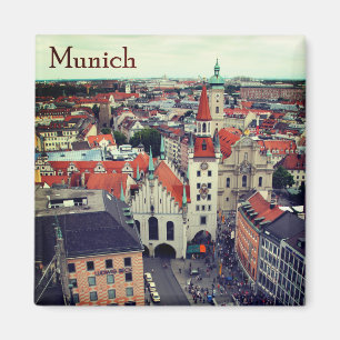 München Altes Rathaus von Marienplatz Andenken Magnet