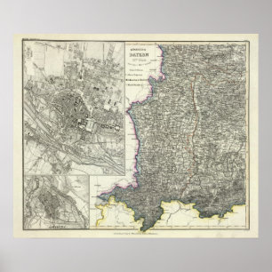 München, Augsburg, Bayern Poster