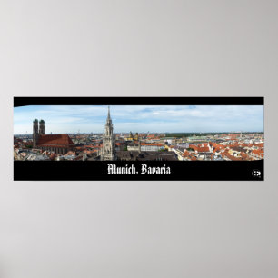 München, Bayern Panorama Poster