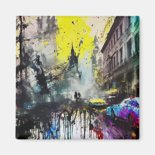 München Deutsche Stadt Grunge Busstraße Szene Magnet