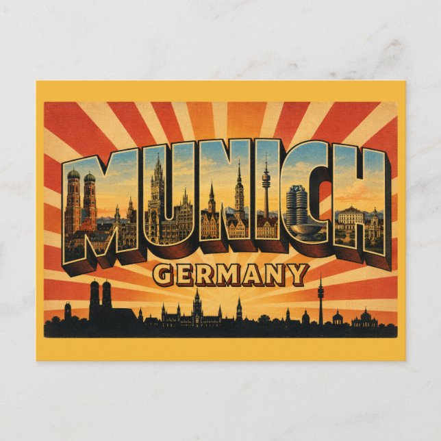 München Deutschland Frauenkirche Postkarte (Vorderseite)