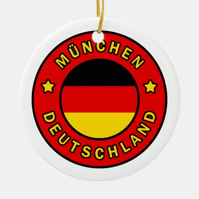 München Deutschland Keramik Ornament (Vorne)