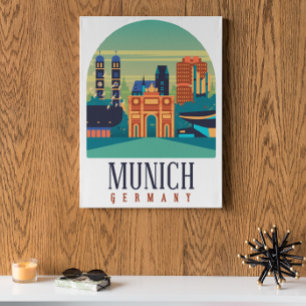 München Deutschland Leinwand Poster
