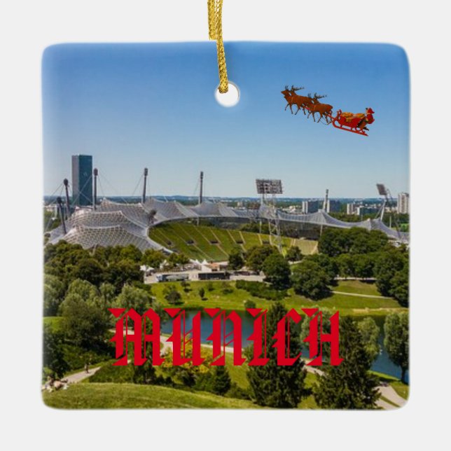 München Deutschland Panoramaausstellung Keramikornament (Vorderseite)