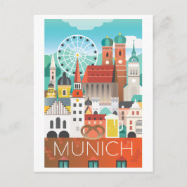 München, Deutschland Postkarte