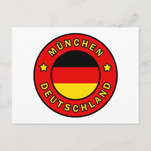 München Deutschland Postkarte (Vorderseite)