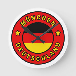 München Deutschland Runde Wanduhr