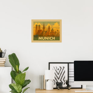 München Deutschland Stadt Kunst Poster