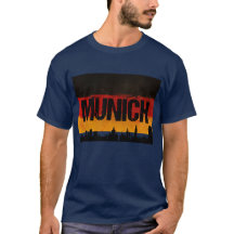 München Deutschland Stadt Skyline Distressed Flagg