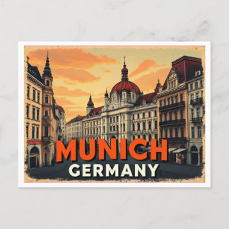 MÜNCHEN DEUTSCHLAND VINTAGE POSTKARTE