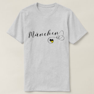 München Herz, Liebe München Bayern T-Shirt