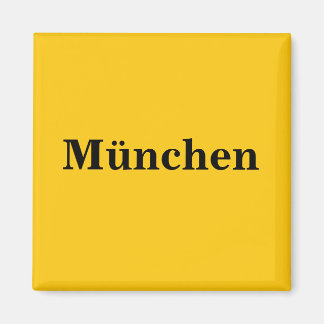 München Magnet Schild Gold Gleb