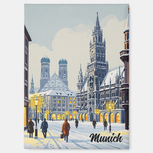 München Marienplatz Deutschland Blume Magnet