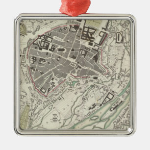 München Muenchen Silbernes Ornament