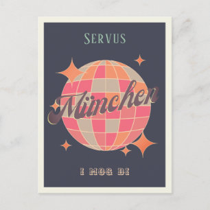 München München Deutschland Retro Vintage Postkart Postkarte