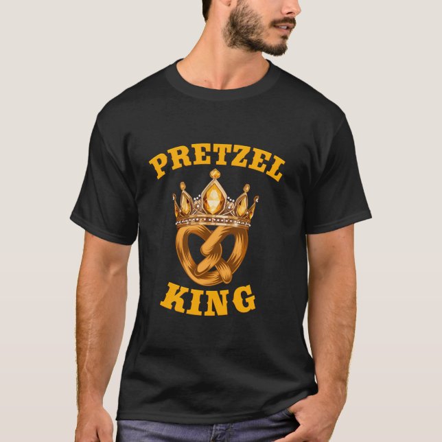München Oktoberfest PRETZEL KING Funny Beer Zelt T T-Shirt (Vorderseite)