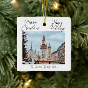 München Personalisieren Weihnachtsmarkt Deutschlan Keramikornament